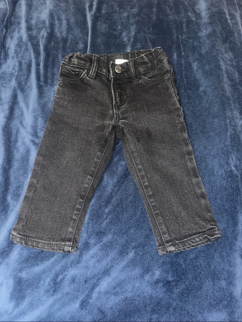 GAP Kids Washed Black Straight-Leg Jeans